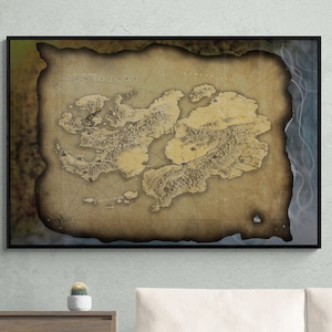 Diablo-kaart | De wereld van het heiligdom-poster