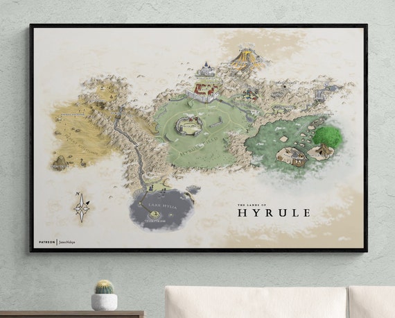 Hyrule Map: The Legend of Zelda: Ocarina of Time