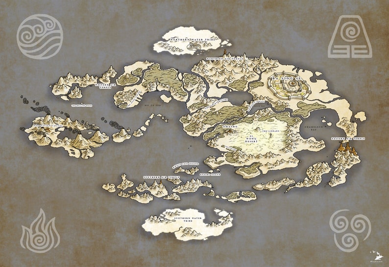 map avatar last airbender world map avatar last airbender world
