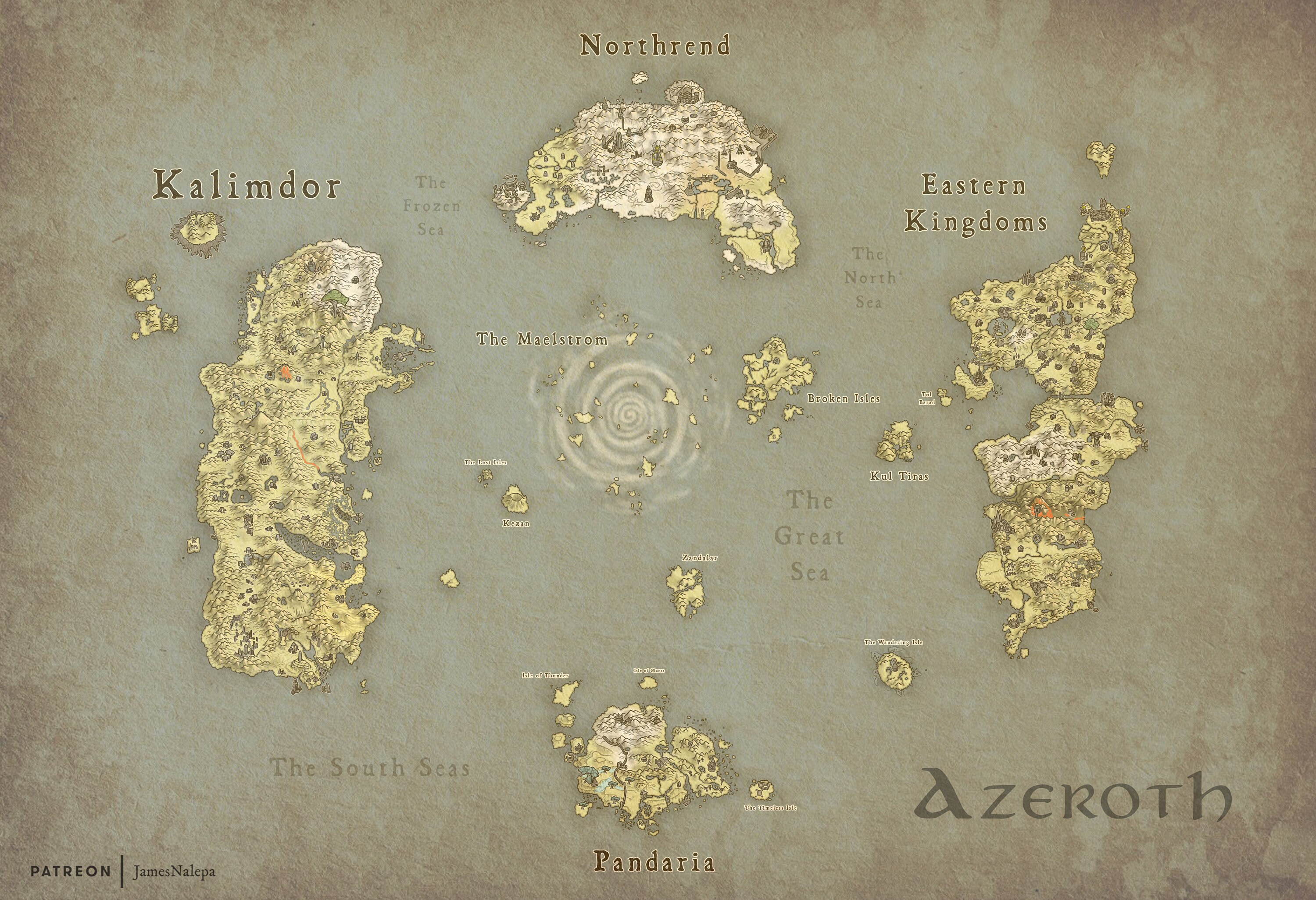 Azeroth Map