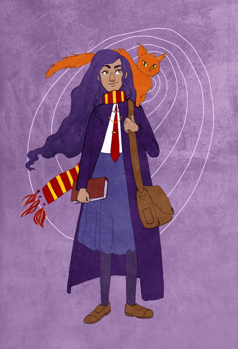 Hermione Granger Print Harry Potter Wall Art Digital Art Etsy