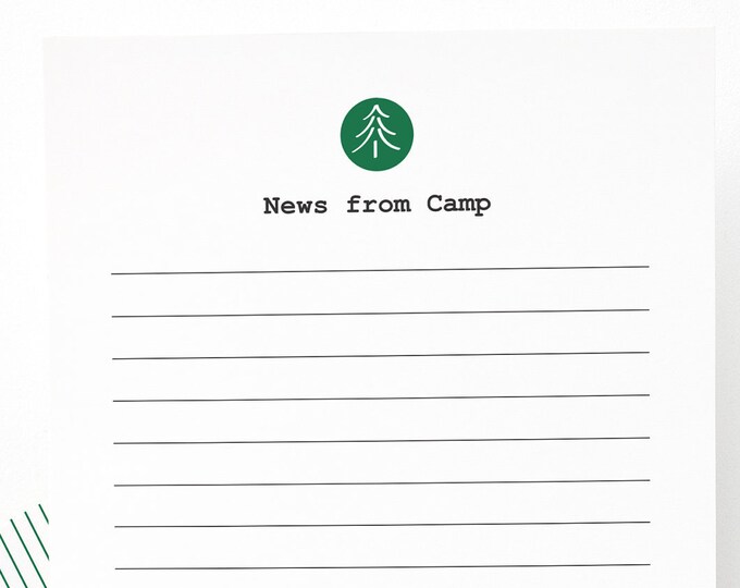 kids camp stationery, camp stationery set of 10, camp notes, vintage inspired, writing set, note cards, penpal, boys notecards
