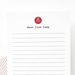 kids camp stationery, camp stationery set of 10, camp notes, vintage inspired, writing set, note cards, penpal, boys notecards, Summer camp
