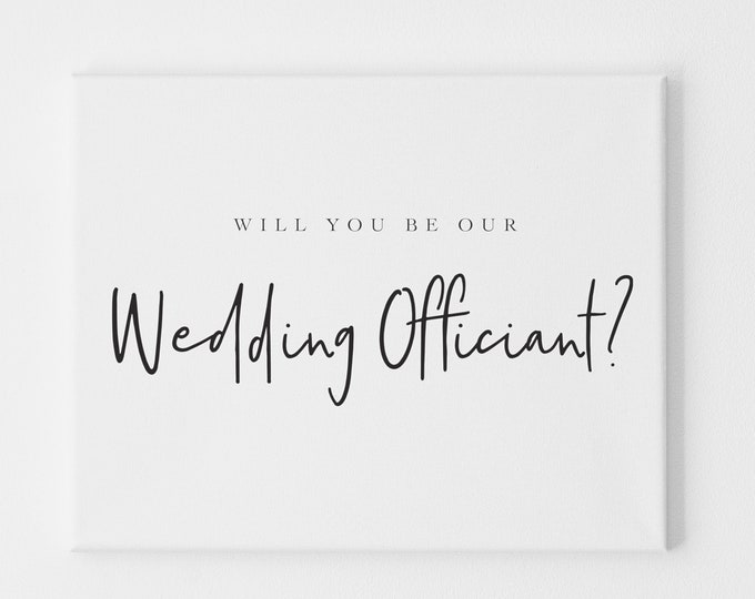 Will You Be our Wedding Officiant, Will you Marry us, Wedding Officiant Card, Card For Wedding Officiant, Wedding Officiant Request Card