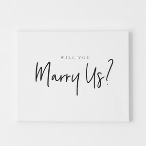 ¿Quieres casarte con nosotros?, Tarjeta para oficiante de bodas, Tarjeta para casarte con nosotros, Tarjeta para oficiante de bodas, Tarjeta de solicitud de oficiante de bodas