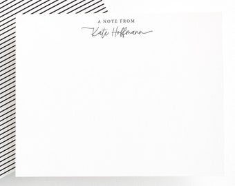 Personalized Stationery, Script Personalized Stationary,  Stationary Personalized, Personalized Thank You Cards, A Note From