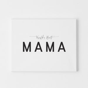 Tarjeta del Día de la Madre para la Mejor Mamá, Tarjeta para Mamá en el Día de la Madre, Tarjeta para el Primer Día de la Madre, Tarjeta Sencilla, Tarjeta para Mamá, La Mejor Mamá del Mundo