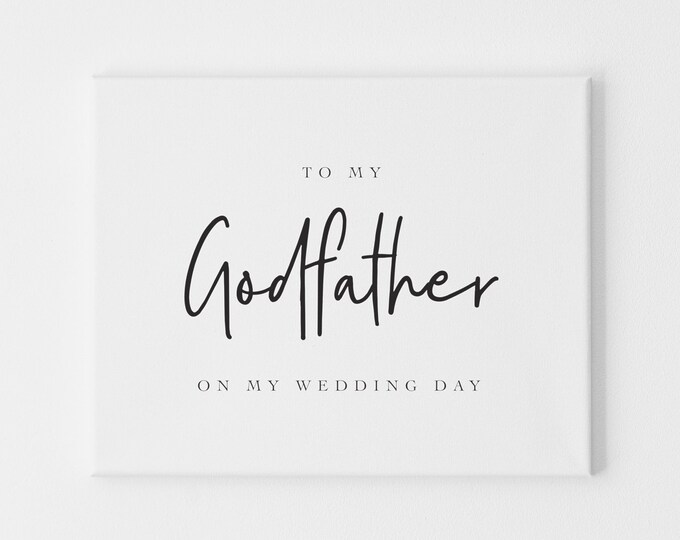 Wedding Day Card to Godfather