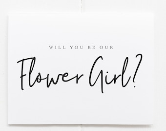 Will You Be Our Flower Girl Card, Card For Flower Girl, Flower Girl Proposal Card, Flower Girl Request Card, Be My Flower Girl, Personalized