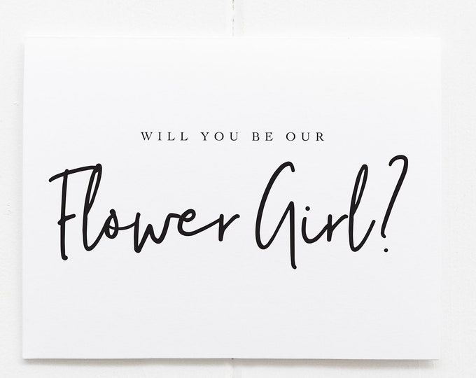 Will You Be Our Flower Girl Card, Card For Flower Girl, Flower Girl Proposal Card, Flower Girl Request Card, Be My Flower Girl, Personalized