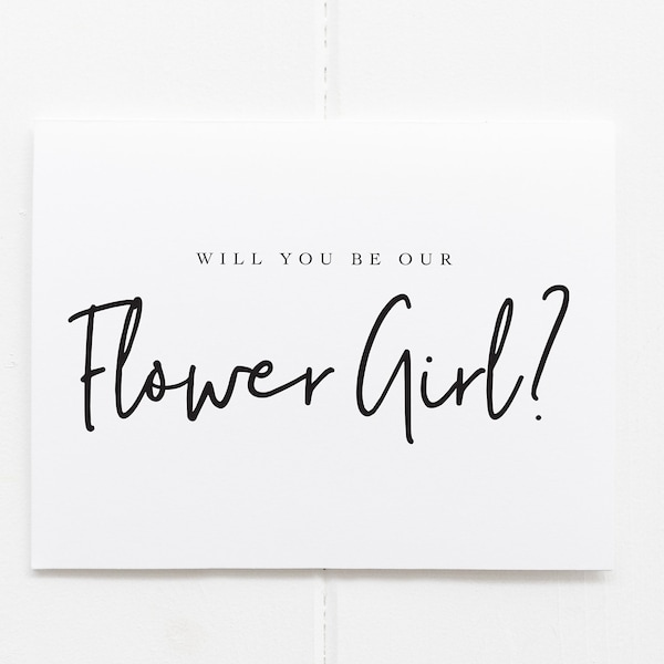 Will You Be Our Flower Girl Card, Card For Flower Girl, Flower Girl Proposal Card, Flower Girl Request Card, Be My Flower Girl, Personalized