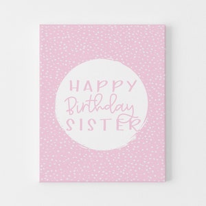 Tarjeta de cumpleaños para hermana, tarjeta de feliz cumpleaños para hermana, tarjeta para hermana en su cumpleaños, tarjeta para hermana, tarjeta de cumpleaños para ella, tarjeta para hermano