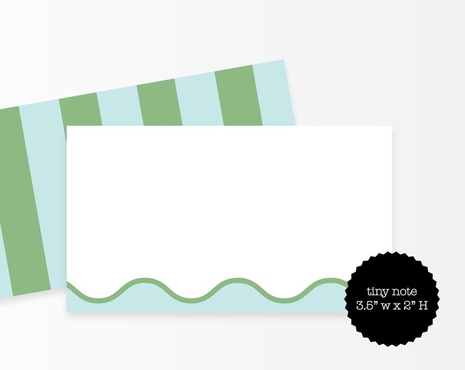 Mint and Pistachio Mini Note Cards – Tiny Notes for Lunchboxes, Gifts & Love Notes, 3.5x2 Little Notes, Preppy Stationery Set