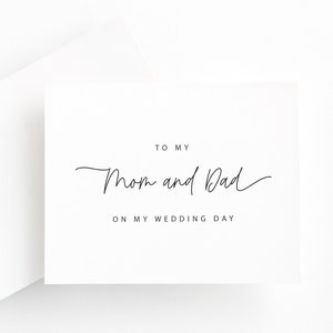 Tarjeta para el día de la boda de mi mamá y mi papá, para mis padres en el día de mi boda, tarjeta para padres, tarjeta para el día de la boda de mamá y papá