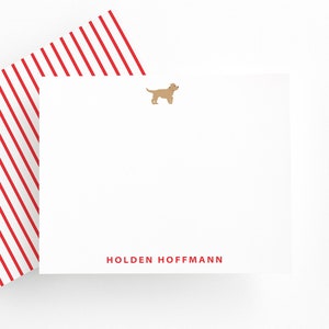 Personalized Dog Stationery for Kids, Stationary Boys or Girls, Dog Stationary Note Card Dog Note Cards Kids Stationery set