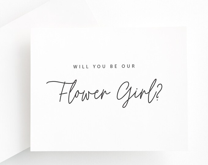 Will You Be Our Flower Girl Card, Card For Flower Girl, Flower Girl Proposal Card, Flower Girl Request Card, Be My Flower Girl, Flower Girl