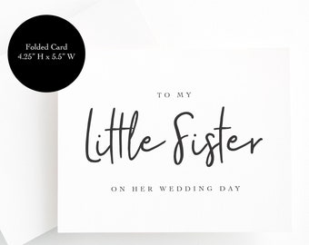 To My Sister On Your Wedding Day On My Wedding Day Cards 05 CRDC Printable Wedding Card To My Sister On Your Wedding Day Card