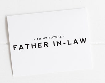 To My Father In Law Card, Father In Law On My Wedding Day, to my in laws card, Father Of The Groom Card, Father Of The Bride, wedding cards