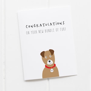 Tarjeta de PADRE DE PERRO NUEVO, tarjeta de perro nuevo, tarjeta de cachorro nuevo, tarjeta de mascota nueva, tarjeta para perro nuevo, tarjeta de dueño de perro, tarjeta de amante de perros, tarjeta de padre de perro, perros