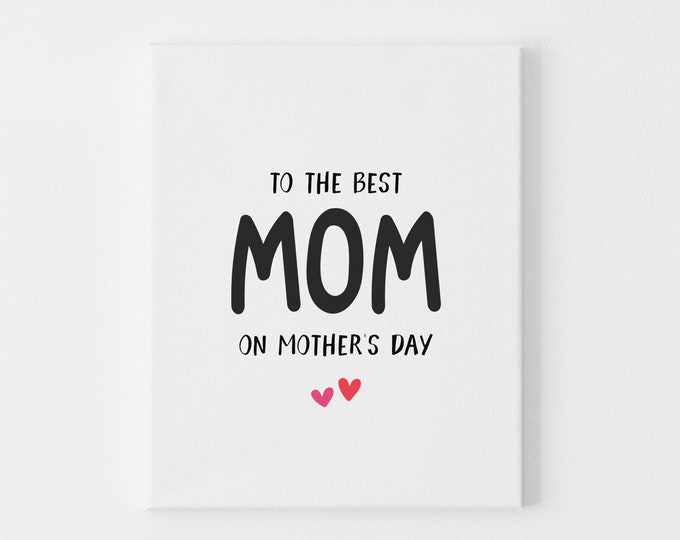 Best Mom on Mother's Day Card , Happy Mother's Day Cards for Greatest Mom, Mother's Day Cards, Worlds Best Mom, Card for Mothers Day