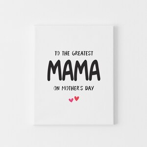 Eres la mejor mamá, tarjeta para el día de la madre, tarjetas de felicitación para el primer día de la madre para mamás primerizas, tarjeta para madre e hija para cumpleaños