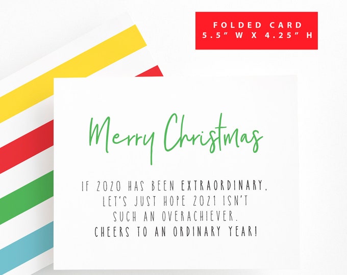 Funny Christmas Card, Quarantine Christmas Gifts, Covid Christmas, 2020 Christmas Card for Her, Funny Quarantine Holiday Card, christmas