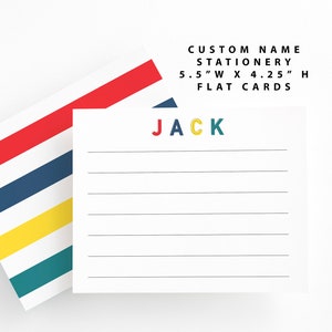 Estacionário personalizado, cartões personalizados, presente personalizado, conjunto de papelaria, conjunto estacionário infantil, cartão de agradecimento, personalizado