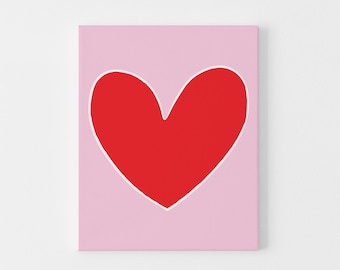 Carte de Saint-Valentin coeur rouge, carte Je t'aime beaucoup, carte d'anniversaire rouge et blanche, cartes d'amour pour petit ami ou petite amie