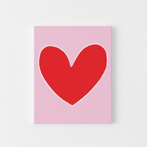 Tarjeta de amor con corazón rojo y rosa como regalo de aniversario para abuelos, tarjeta para mamá y papá, tarjetas de amor para esposas, tarjetas de amor para niños