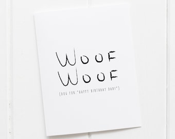 Birthday Card from the Dog, Cards for Human from the Dog, Happy Birthday Grandma, Dog Dad, Dog for Happy Birthday, Cards from Dogs
