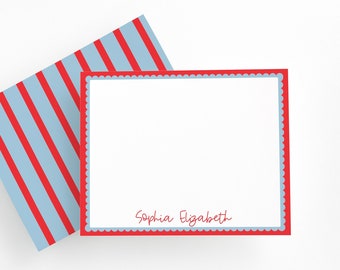 Personalized Colorful Stationery Set – Custom Thank You Notes, Unique Notecards, Hostess Gift Idea, Custom Stationary
