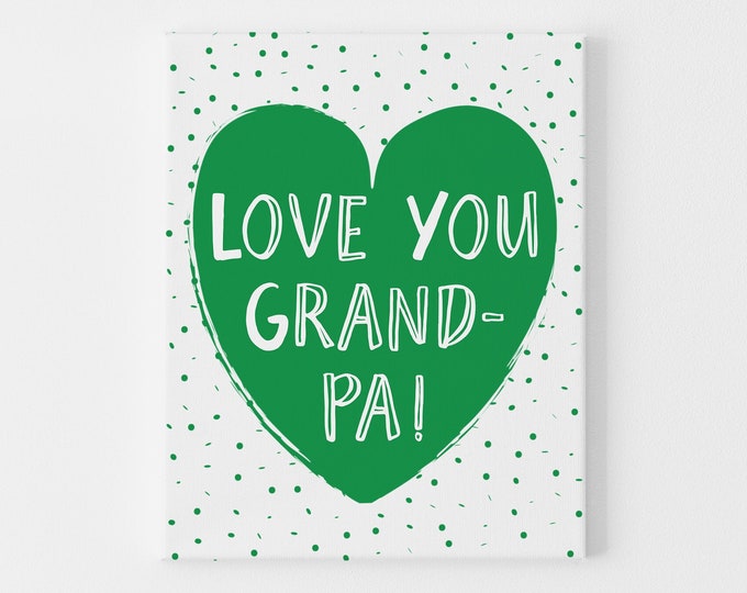 Valentines for Grandparents, Valentine Card for Grandparents, Heart Cards, Birthday Card for Him, Grandpa Gift, Happy Birthday Grandpa