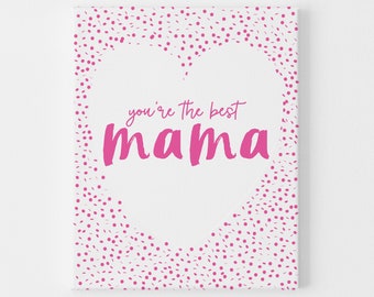 Meilleure carte de fête des mères pour maman, carte d'anniversaire de maman, carte d'anniversaire pour maman, carte pour ma mère, à ma mère et à mon enfant