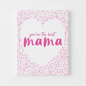 La mejor tarjeta del día de la madre para mamá, tarjeta de cumpleaños para mamá, tarjeta de cumpleaños para mamá, tarjeta para mi mamá, para mi mamá de parte de un niño