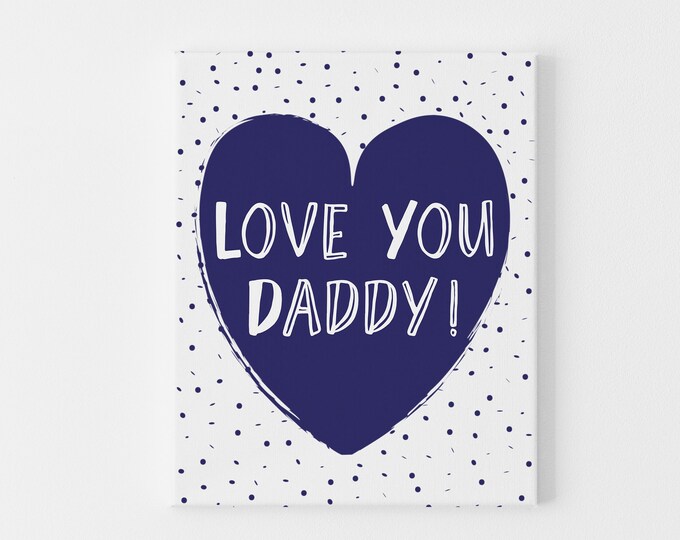 Love You Daddy Card – Father’s Day Card from Kids | Birthday Card for Dad | Cute Card for Daddy | First Father’s Day Gift