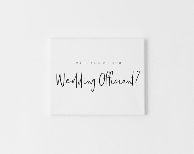 Will You Be Our Officiant – Wedding Officiant Request Card,  Will You Marry Us Folded Greeting Card for Wedding Ceremony