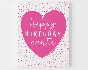 To the best auntie On Your Birthday, Auntie Birthday Card, Aunty Birthday Card, Birthday Card For Aunt, Card for Aunt, To my Aunt