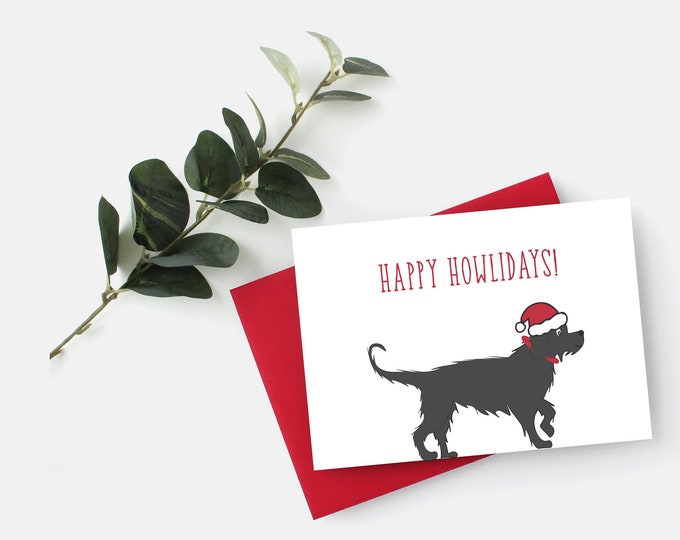 DOG HOLIDAY CARD for Pet Owners Happy Holidays Dog Cards Christmas Cards for Dog Lovers Happy Holidays Greeting Cards Merry Christmas