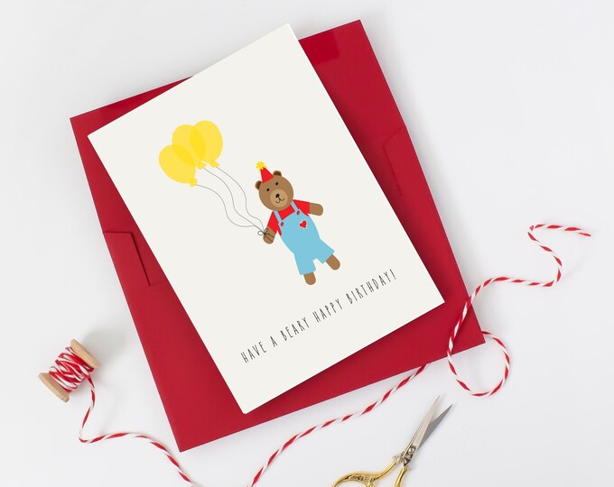 Kids Birthday Cards, 1st birthday card, Birthday Cards for First Birthday, Little Boys Birthday Cards from Grandparents, Cards for Kids