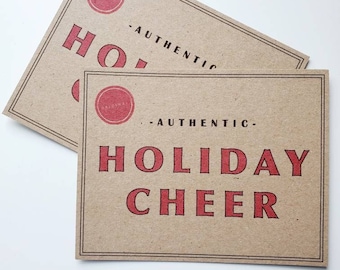 HOLIDAY POSTCARD SET of 20- Christmas Postcard, Holiday Cheer Postcards, Christmas Cards, set of Christmas cards, retro christmas cards
