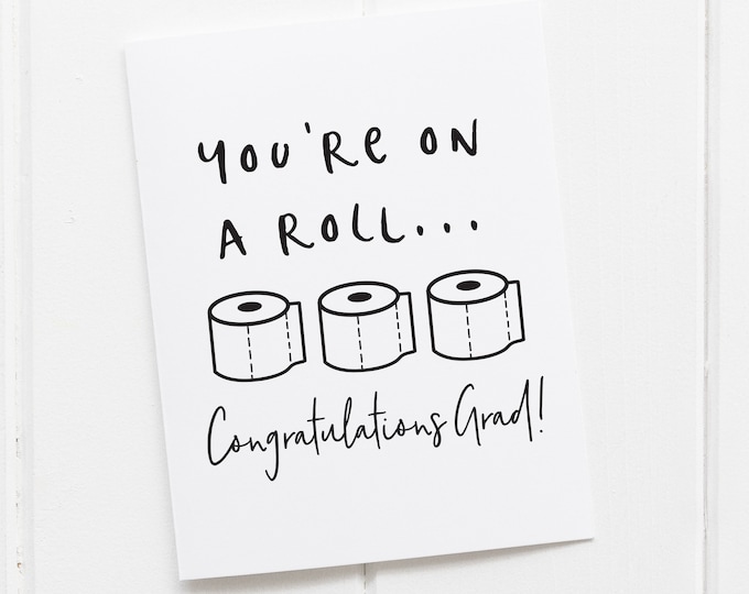 GRADUATION QUARANTINE CARD,  Social Distancing Congratulations Card, Isolation Graduation Card, Class of 2020 Cards, Funny Graduation Card