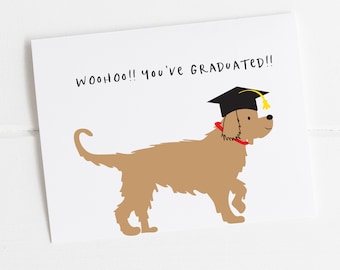 Wohoo, You've Graduated Card for Senior, Graduation Card for Highschool Kids, Graduation from College Congratulations, Congratulations Card