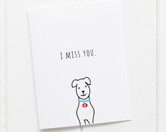 Miss You Card from Dog, Miss you Cards, Quarantine Miss You Cards, I Love You Cards, I Miss You So Much Card, I Miss Your Face, Missing You