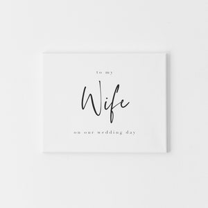 Tarjetas para el día de la boda, Para mi novia en el día de nuestra boda, Para mi novio en el día de nuestra boda, Nota para el día de la boda, Para mi esposa, Para mi esposo, Tarjeta de boda