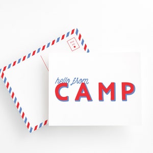 Juego de postales para campamento infantil, juego de escritura para campamento de verano, kits de amigos por correspondencia para niños, juego de tarjetas de notas para campamento, elementos esenciales para campamento de verano.
