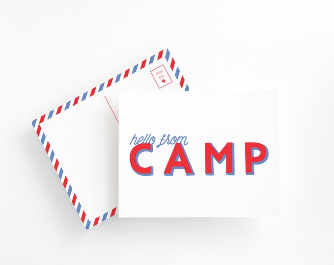 Kids Camp Stationary Postcard Set, Summer Camp Writing Set, Penpal Kits for Kids, Camp Note Card Set, Summer Camp Essentials,