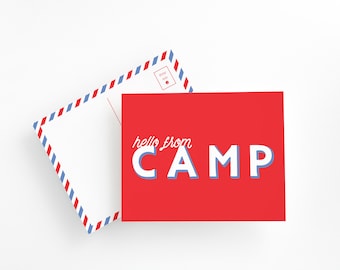 Kids Summer Camp Postcard Set – Fun Pen Pal Kit, Colorful Camp Letters, Writing Essentials for Sleepaway Camp, Multi-Design Stationery