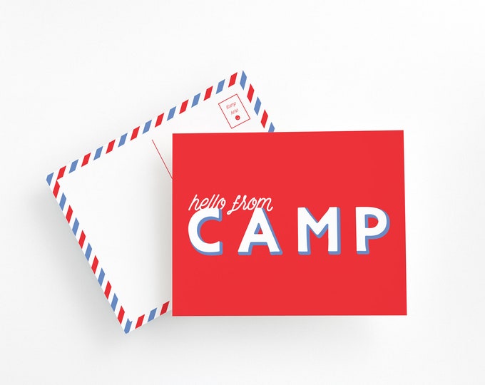 Kids Summer Camp Postcard Set – Fun Pen Pal Kit, Colorful Camp Letters, Writing Essentials for Sleepaway Camp, Multi-Design Stationery
