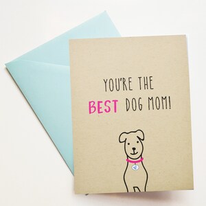 MOTHER&#39;S DAY Card from Dog to Dog MOM, Happy Mothers Day Mom from Dog, Dog Mothers Day Cards, Happy Mother&#39;s Day to Grandma