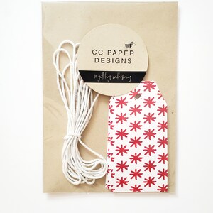 Etiquetas de regalo navideñas rojas, etiquetas de regalo, etiquetas colgantes modernas y sencillas para regalos, obsequios navideños